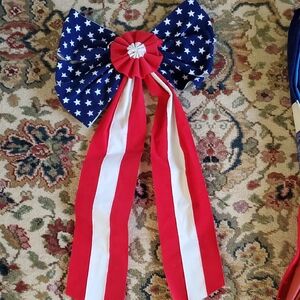 4th Of July Patriotic Star and Stripe Bow